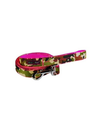 Hot Pink Camo - Camo Dog Leads  - REGULAR Lead 1" width- 5' length
