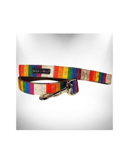 Rainbow Pride  - Dog Leads  - THIN Lead 5/8" width- 5' length