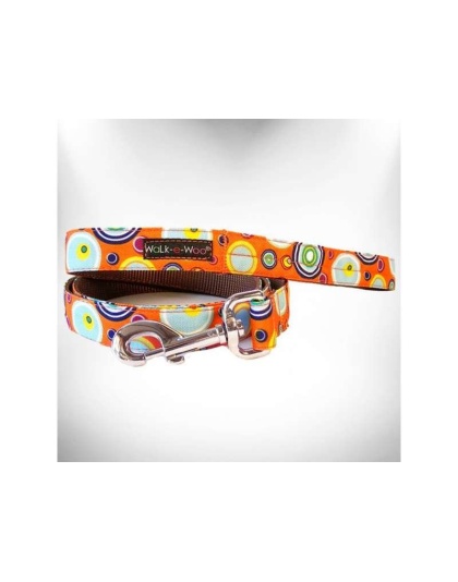 Orange - Martini Dog Leads  - THIN Lead 5/8" width- 5' length