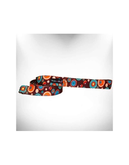 Chocolate - Martini Dog Leads  - THIN Lead 5/8" width- 5' length