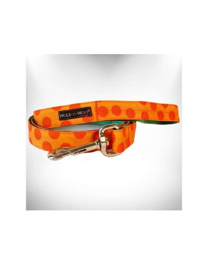 Orange - Polka Dot Dog - Monotone Leads  - THIN Lead 5/8" width- 5' length