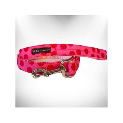 Pink - Polka Dot Dog - Monotone Leads  - THIN Lead 5/8" width- 5' length