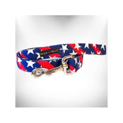 Stars & Stripes Dog Leads  - THIN Lead 5/8" width- 5' length