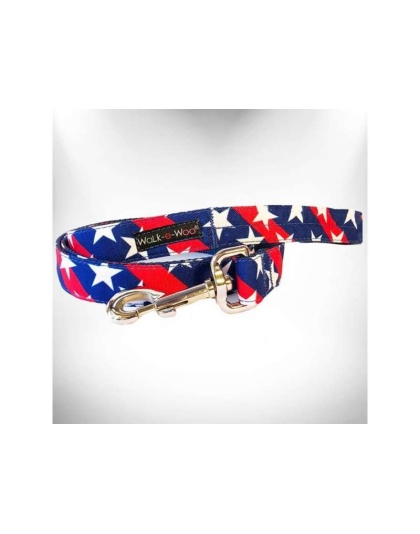 Stars & Stripes Dog Leads  - THIN Lead 5/8" width- 5' length