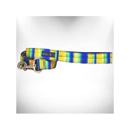 Blue/Green - Tie Dye Dog Leads  - REGULAR Lead 1" width- 5' length