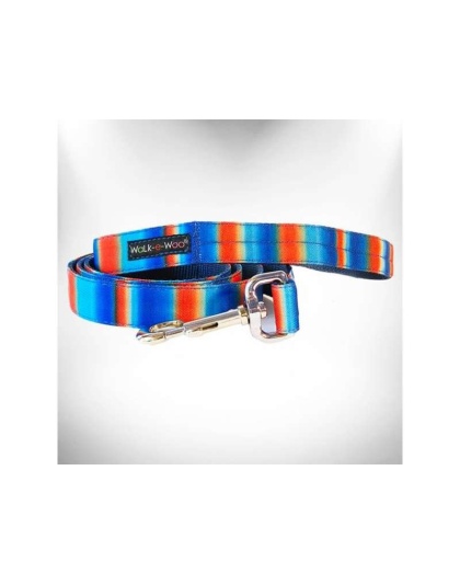 Blue/Orange - Tie Dye Dog Leads  - THIN Lead 5/8" width- 5' length