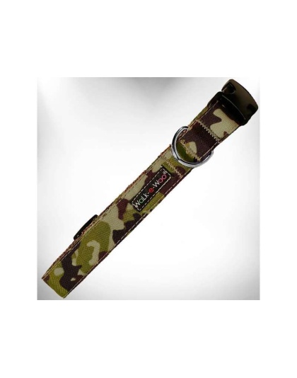 Brown Camo - Camo Dog Collars - M 1" width fits 12-18" neck