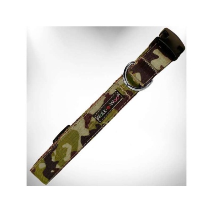 Brown Camo - Camo Dog Collars - L 1" width fits 14-25" neck