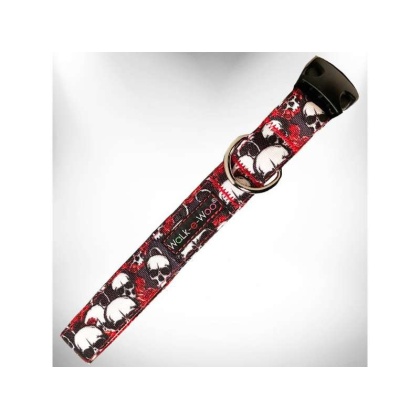 Skulls n' Roses - Tattoo Dog Collars - L 1" width fits 14-25" neck