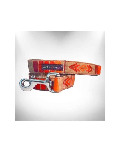 Red - Tribal Dog Leads  - THIN Lead 5/8" width- 5' length