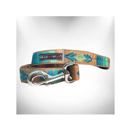 Teal - Tribal Dog Leads  - THIN Lead 5/8" width- 5' length