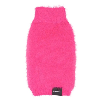Hot Pink - Fluffy Knit Sweater - "Feather-ly Ever After" - X Large