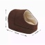 Coffee - GOOPAWS Cat Cave for Cat and Warming Burrow Cat Bed, Pet Hideway Sleeping Cuddle Cave - 18" x14" x12"