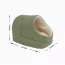 Sage Green - GOOPAWS Cat Cave for Cat and Warming Burrow Cat Bed, Pet Hideway Sleeping Cuddle Cave - 18" x14" x12"