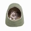 Sage Green - GOOPAWS Cat Cave for Cat and Warming Burrow Cat Bed, Pet Hideway Sleeping Cuddle Cave - 18" x14" x12"