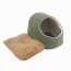 Sage Green - GOOPAWS Cat Cave for Cat and Warming Burrow Cat Bed, Pet Hideway Sleeping Cuddle Cave - 18" x14" x12"