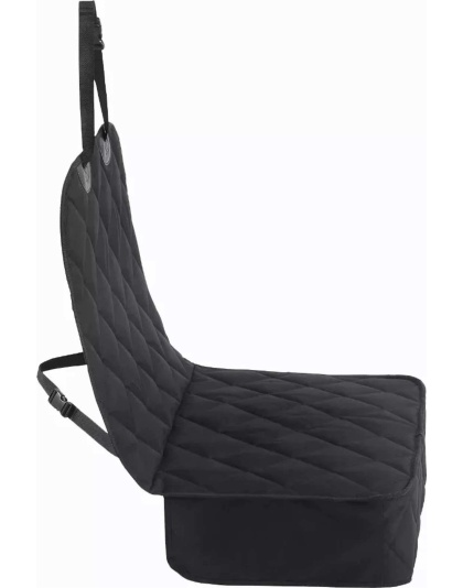 Black - GOOPAWS Dog Front Car Seat Cover, Waterproof, Scratch Proof & Non Slip, Durable Pet Front Car Seat Cover for Trucks, SUV - 40" L x 20.5" W