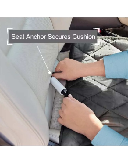 Grey - GOOPAWS Dog Front Car Seat Cover, Waterproof, Scratch Proof & Non Slip, Durable Pet Front Car Seat Cover for Trucks, SUV - 40" L x 20.5" W