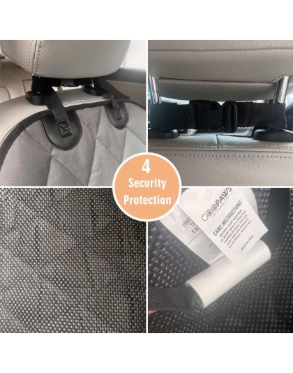 Grey - GOOPAWS Dog Front Car Seat Cover, Waterproof, Scratch Proof & Non Slip, Durable Pet Front Car Seat Cover for Trucks, SUV - 40" L x 20.5" W