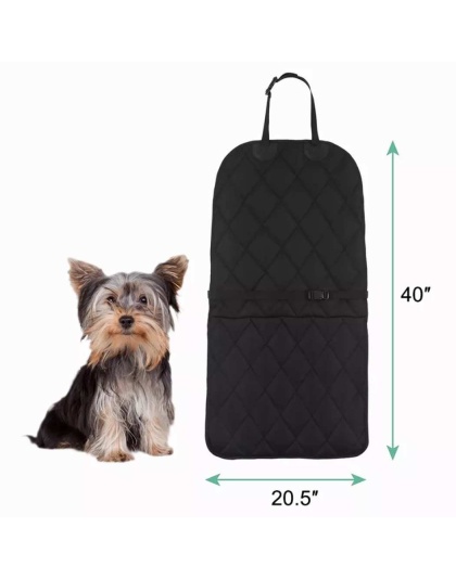 Black - GOOPAWS Dog Front Car Seat Cover, Waterproof, Scratch Proof & Non Slip, Durable Pet Front Car Seat Cover for Trucks, SUV - 40" L x 20.5" W