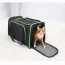 Black / Green - GOOPAWS Soft-Sided Kennel Pet Carrier for Small Dogs, Cats, Puppy, Airline Approved Cat Carriers Dog Carrier Collapsible, Travel Handbag & Car Seat - 17" x 10" x 11.5"