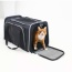 Black / Grey - GOOPAWS Soft-Sided Kennel Pet Carrier for Small Dogs, Cats, Puppy, Airline Approved Cat Carriers Dog Carrier Collapsible, Travel Handbag & Car Seat - 17" x 10" x 11.5"