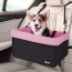 Pink - JESPET & GOOPAWS Dog Booster Seats for Cars, Portable Dog Car Seat Travel Carrier with Seat Belt for 24lbs Pets - 16" L x 13" D x 9" H