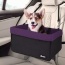 Purple - JESPET & GOOPAWS Dog Booster Seats for Cars, Portable Dog Car Seat Travel Carrier with Seat Belt for 24lbs Pets - 16" L x 13" D x 9" H