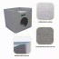 Smoke Gray - JESPET Foldable Cat Condo, Cat Cube House & Sleepping Bed with Lying Surface and 2 Reversible Cushions, Cat Hiding Place, Cat Cave, Linenette Fabric, Felt and Engineered Wood, Scratch Resista - 15.4" x15.4" x15"