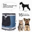 Blue Grey - JESPET Pet Backpack Carrier for Small Dog, Puppy, Soft Carrier Backpack Ideal for Traveling, Hiking, Walking and Outdoor Activities with Family - 13"x 12"x 17"