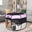 Pink - JESPET Pet Dog Playpens 36", 45" & 61" Portable Soft Dog Exercise Pen Kennel with Carry Bag for Puppy Cats Kittens Rabbits, Indoor/Outdoor Use - 36x36x24 Inch