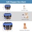 Blue - JESPET Pet Dog Playpens 36", 45" & 61" Portable Soft Dog Exercise Pen Kennel with Carry Bag for Puppy Cats Kittens Rabbits, Indoor/Outdoor Use - 45x45x24 Inch