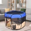 Blue - JESPET Pet Dog Playpens 36", 45" & 61" Portable Soft Dog Exercise Pen Kennel with Carry Bag for Puppy Cats Kittens Rabbits, Indoor/Outdoor Use - 45x45x24 Inch