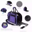Purple - JESPET Soft-Sided Kennel Pet Carrier for Small Dogs, Cats, Puppy, Airline Approved Cat Carriers Dog Carrier Collapsible, Travel Handbag & Car Seat - 17" x 9" x 11.5"