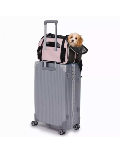 Pink - JESPET Soft-Sided Kennel Pet Carrier for Small Dogs, Cats, Puppy, Airline Approved Cat Carriers Dog Carrier Collapsible, Travel Handbag & Car Seat - 19" x 10" x 13"