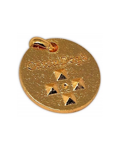 5 Yr. Chemical-Free Natural Flea & Tick Prevention Tag for Cats and Dogs - 1" diameter 0.1" thick