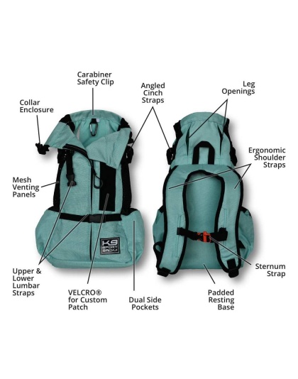 Summer Mint - K9 Sport Sack Air 2 - Medium (17"-20" from collar to tail)