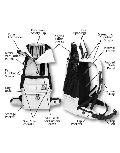 Lunar Rock - K9 Sport Sack Knavigate - X-Small (10"-13" from collar to tail)