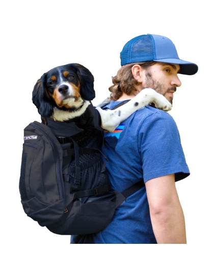 Jet Black - K9 Sport Sack PLUS 2 - Medium (17"-20" from collar to tail)