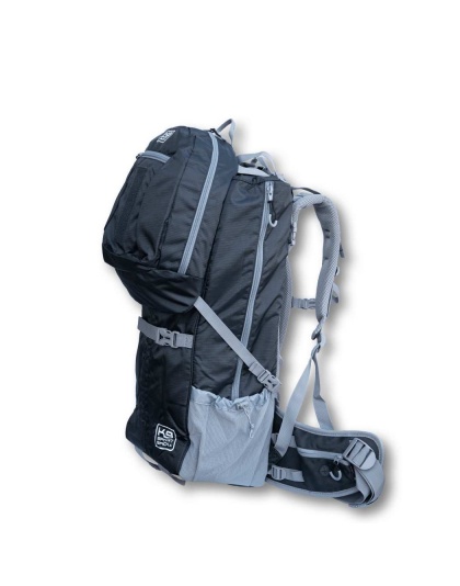 Black - Kolossus | Big Dog Carrier & Backpacking Pack - Large (20"-23" from collar to tail)