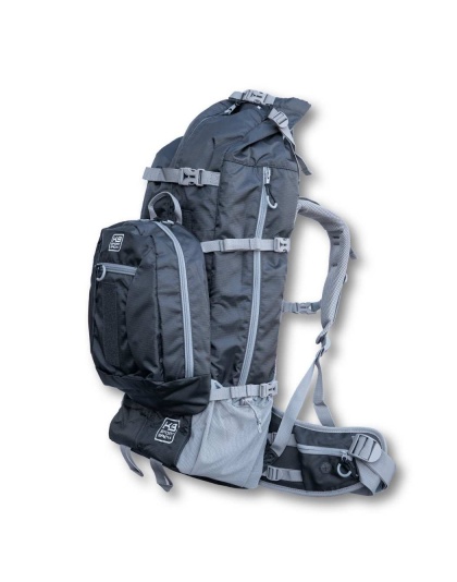 Black - Kolossus | Big Dog Carrier & Backpacking Pack - X-Large (23"-26" from collar to tail)