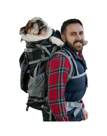 Black - Kolossus | Big Dog Carrier & Backpacking Pack - XX-Large (26"-29" from collar to tail)