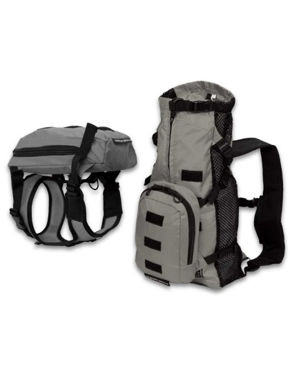 Shark Skin Gray - Walk-On with Harness & Storage - Large (17-19" Neck 17-24" Chest)