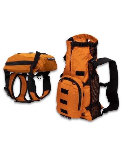 Sunset Orange - Walk-On with Harness & Storage - Large (17-19" Neck 17-24" Chest)