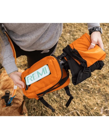 Sunset Orange - Walk-On with Harness & Storage - Large (17-19" Neck 17-24" Chest)