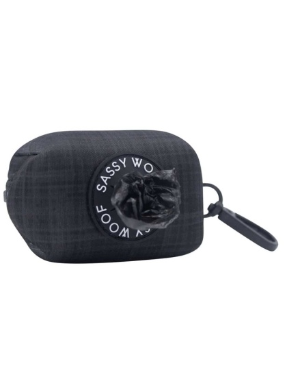 Black - Waste Bag Holder  - One Size