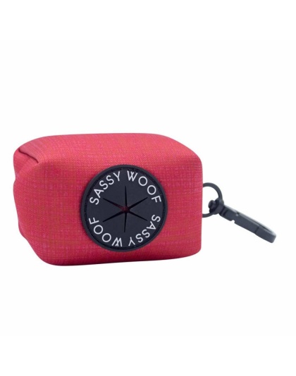 Red - Waste Bag Holder  - One Size