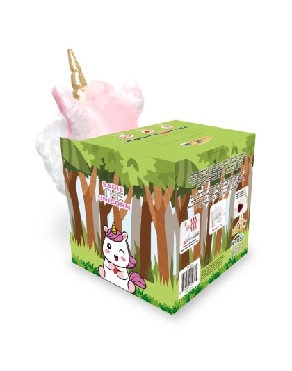 Sadie the Unicorn - The MommyMat - Heartbeat Anxiety Pet Bed Mat - 18 x 18 in