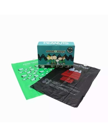 BLACK/GREEN - Biobased Peanuts Leash Rolls (360 CT)USDA - 360 Bags