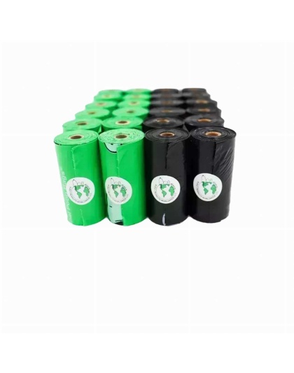 BLACK/GREEN - Biobased Peanuts Leash Rolls (360 CT)USDA - 360 Bags